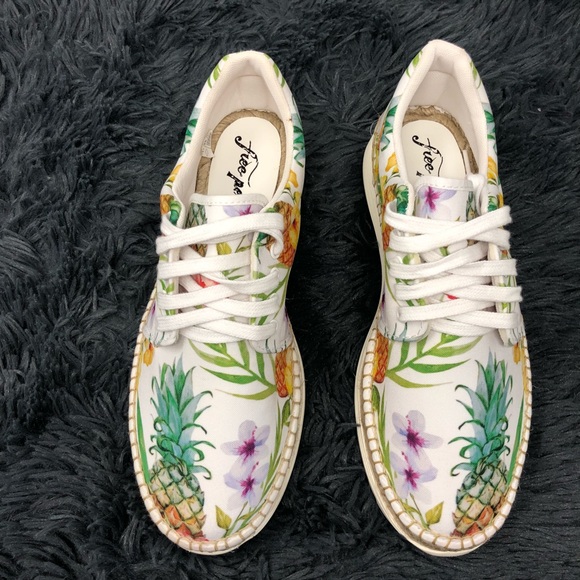 FREE PEOPLE JACKSON PINEAPPLE ESPADRILLE SNEAKER - Picture 4 of 8